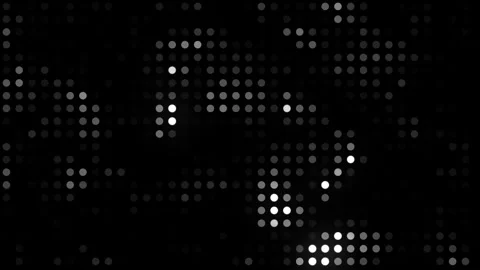Abstract Halftone Particle Animation Black White Dot Pattern Motion Graphics Stock Footage 308139088