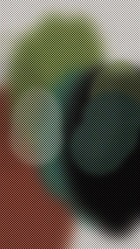 Abstract halftone pattern animation with colorful morphing shapes and dynamic Stock Footage 348133284