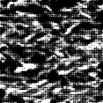 Abstract halftone pattern black and white vector texture Stock Illustration