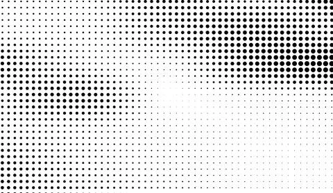Abstract halftone pattern with black dots on a white background for design Stockillustratie