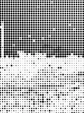 Abstract halftone pattern with black dots on a white background Stock Illustration