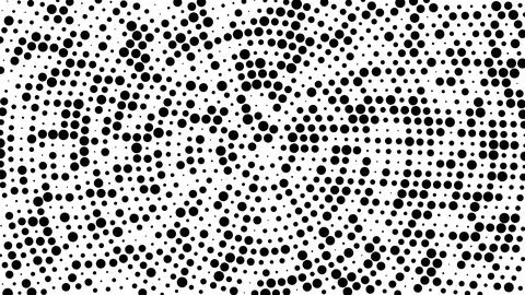 Abstract halftone pattern with black dots on a white background Stock Illustration