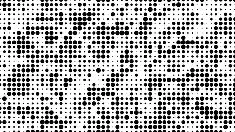 Abstract halftone pattern with black dots on a white background Stock Illustration