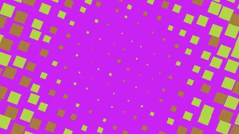 Abstract halftone pattern with colorful square shapes Stock Illustration