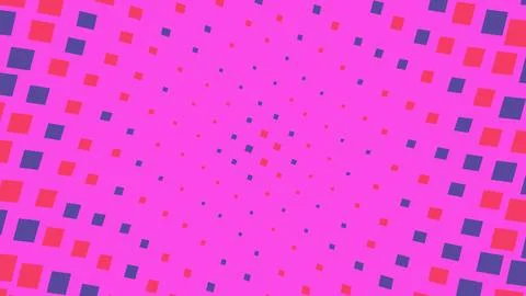 Abstract halftone pattern with colorful square dots 스톡 일러스트