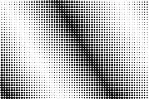 Abstract halftone pattern with diagonal gradient of black dots Stock Illustration