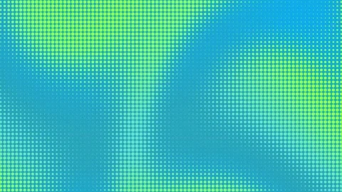 Abstract halftone pattern with dots transitioning across a bright blue gradient Stock Footage 347857766
