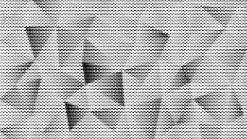 Abstract halftone pattern. Dotted background from triangles. Monochrome color. Stock Illustration