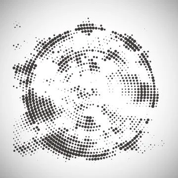 Abstract halftone pattern Illustrazione stock
