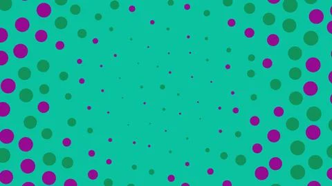Abstract halftone pattern with purple and green dots 스톡 일러스트