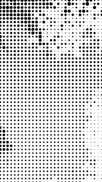 Abstract halftone pattern with varying black dot sizes on a white background イラスト素材