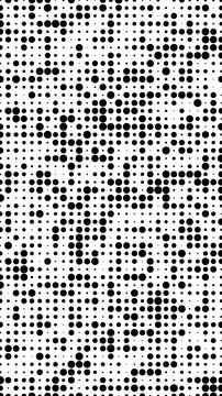 Abstract halftone pattern with varying black dot sizes, isolated on white b.. Stock Illustration