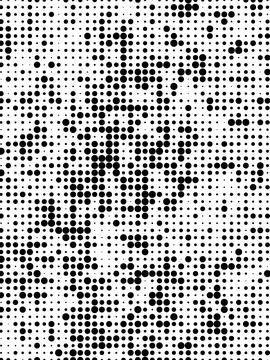 Abstract halftone pattern with varying dot sizes and density creating a tex.. Stock Illustration