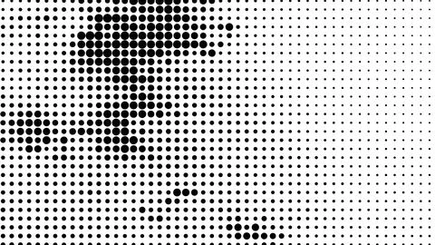 Abstract halftone pattern with varying dot sizes Stock Illustration