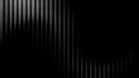 Abstract Halftone Pattern Vector Illustration on Black Background Stock Illustration