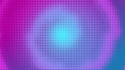 Abstract Halftone Pattern with Vibrant Gradient Colors and Dynamic Motion. Stock Footage 320469721