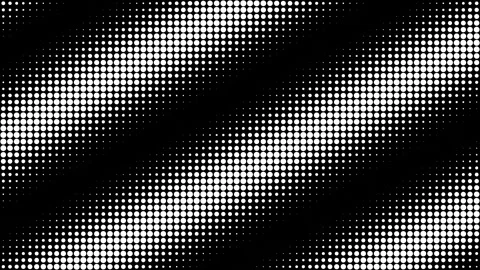 Abstract Halftone Pattern With White Dots On Black Vidéo 346136343