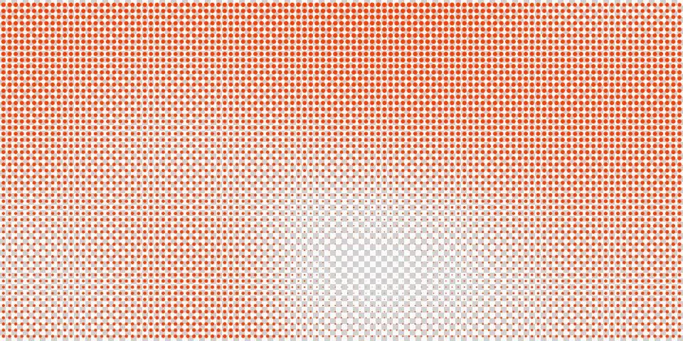 Abstract halftone square pattern background with orange gradient geometric grid. Stock Illustration
