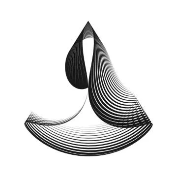 Abstract halftone stripes background. Stock Illustration