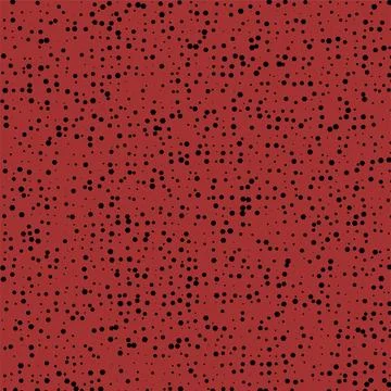 Abstract halftone texture background with black dots on a dark red surface .. Stock Illustration