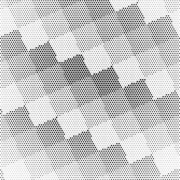 Abstract halftone texture background with dynamic flowing lines and wave pa.. Stockillustratie