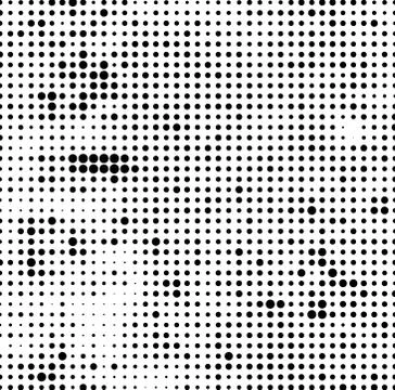 Abstract halftone texture. Black dots on white background. Vintage comic prin Stock Illustration