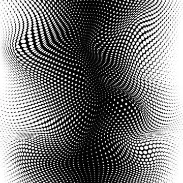 Abstract Halftone Texture. Gradient mesh halftone effect. Vector illustration Illustrazione stock
