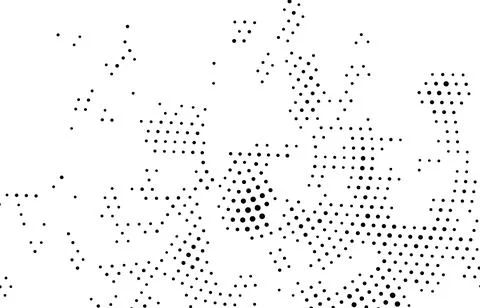 Abstract halftone vector background, metallic dot pattern texture Stock Illustration