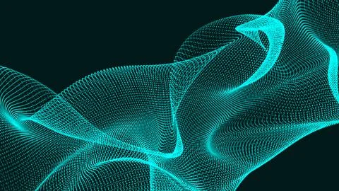 Abstract halftone wave dotted background. sky blue background with copy spa.. Illustration