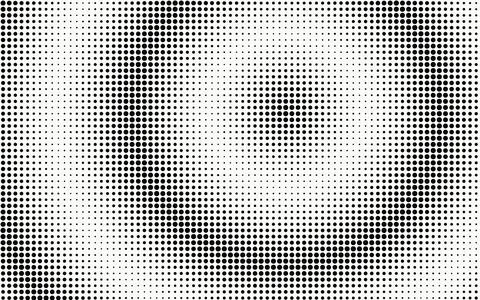 Abstract halftone wave effect black dots on white background for contempora.. Stock-Illustration