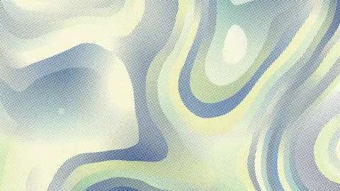 Abstract Halftone Wave Loop Blue, Green, Yellow Dot Pattern Animation Video stock 309621246