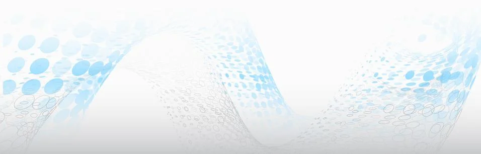 Abstract halftone wave texture on grey background. Wide Futuristic Technology Stock Illustration