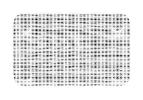 Abstract halftone wood grain texture pattern in black and white dots. Illustrazione stock