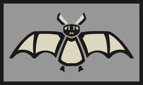 Abstract Halloween bat Stock Illustration