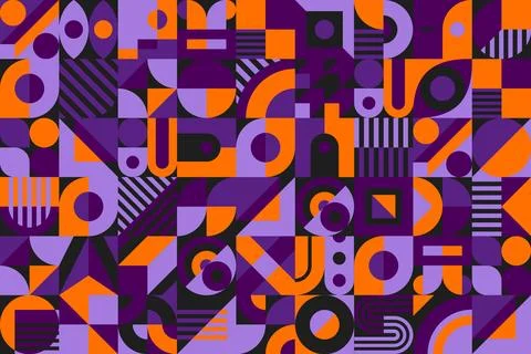 Abstract Halloween geometric Vector background Illustrazione stock