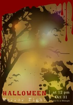 Abstract of Halloween Illustrazione stock