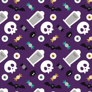 Abstract halloween pattern design background. Vector. Stock Illustration