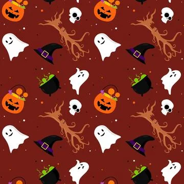 Abstract halloween pattern design background. Vector. Stock Illustration
