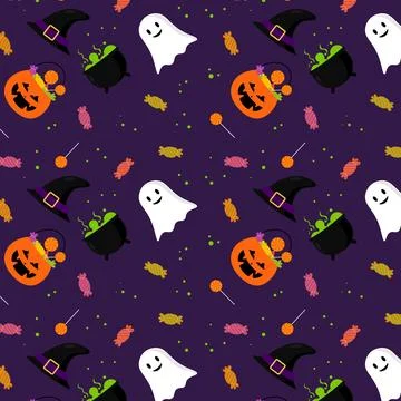 Abstract halloween pattern design background. Vector. Stock Illustration
