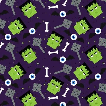 Abstract halloween pattern design background. Vector. Stock Illustration