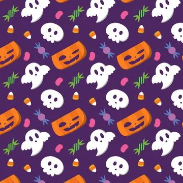 Abstract halloween pattern design background. Vector. Stock Illustration