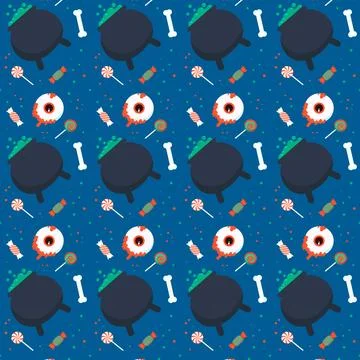 Abstract halloween pattern design background. Vector. Illustrazione stock