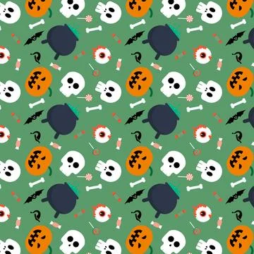 Abstract halloween pattern design background. Vector. Stock Illustration