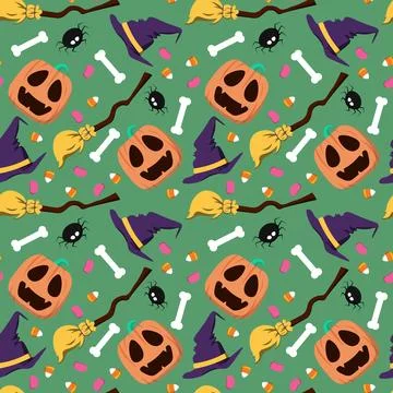 Abstract halloween pattern design background. Vector. Stock Illustration