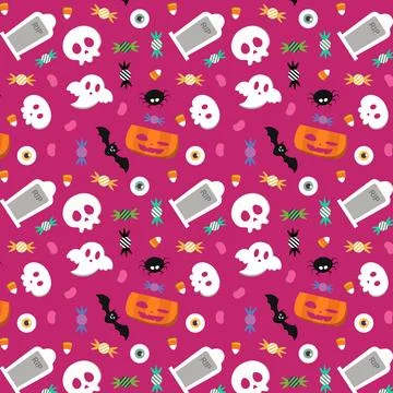 Abstract halloween pattern design background. Vector. Stock Illustration