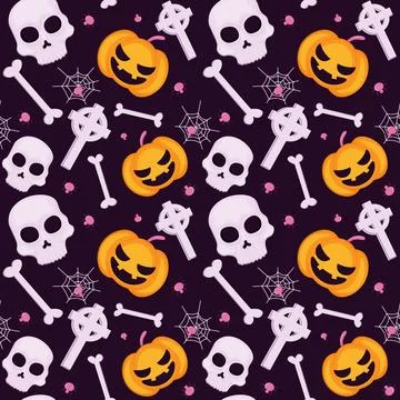 Abstract halloween pattern design background. Vector. Stock Illustration