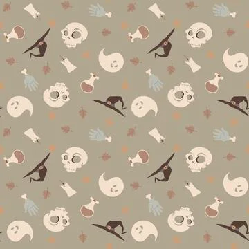 Abstract halloween pattern design background. Stock Illustration