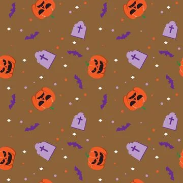 Abstract halloween pattern design background. Stock Illustration