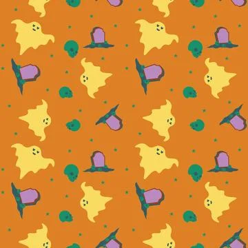Abstract halloween pattern design background. Stock Illustration