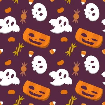 Abstract halloween pattern design background. Stock Illustration